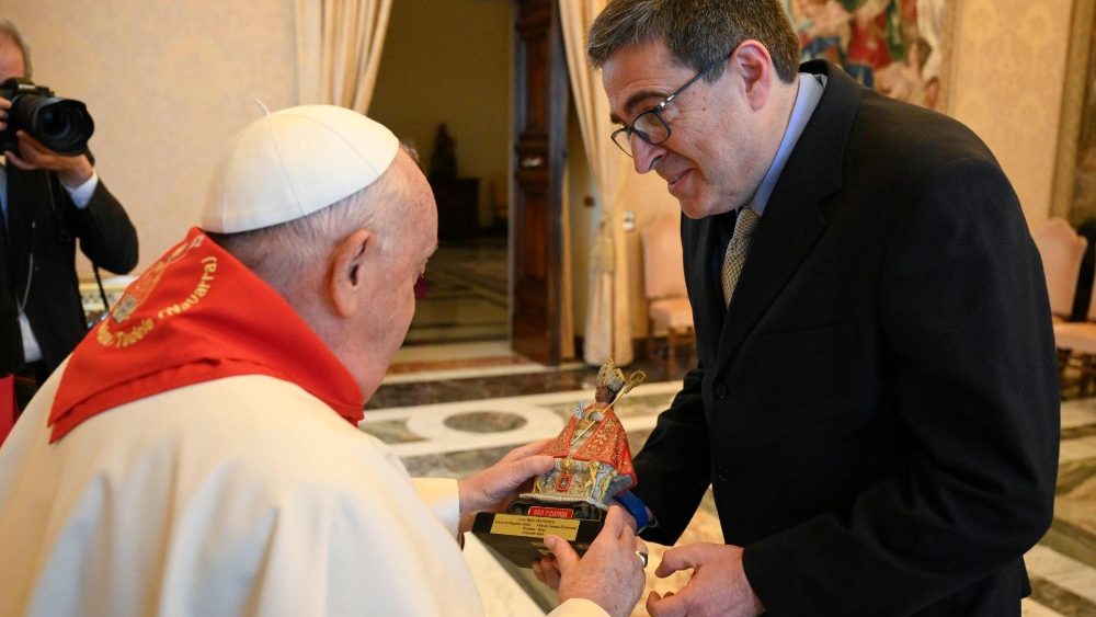 Аўдыенцыя для дэлегацыі іспанскіх семінарый