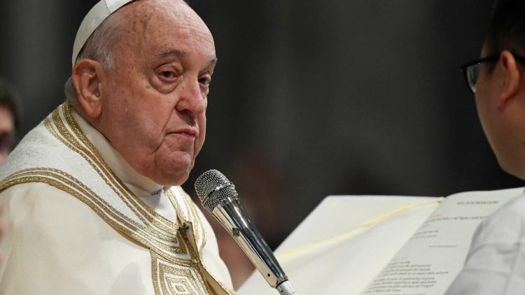 Ojciec Święty podczas Mszy św. z okazji uroczystości Jezusa Chrystusa Króla Wszechświata