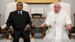 Падчас візіту ў Ватыкан Прэзідэнта Рэспублікі Конга Дэні Сасу-Нгеса