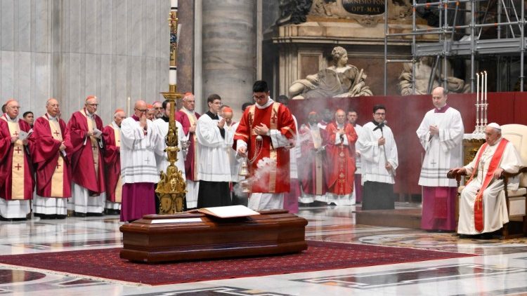 Il Papa durante il rito dell’Ultima Commendatio e della Valedictio