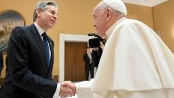 Падчас візіту Дзяржсакратара ЗША Энтані Блінкена ў Ватыкан