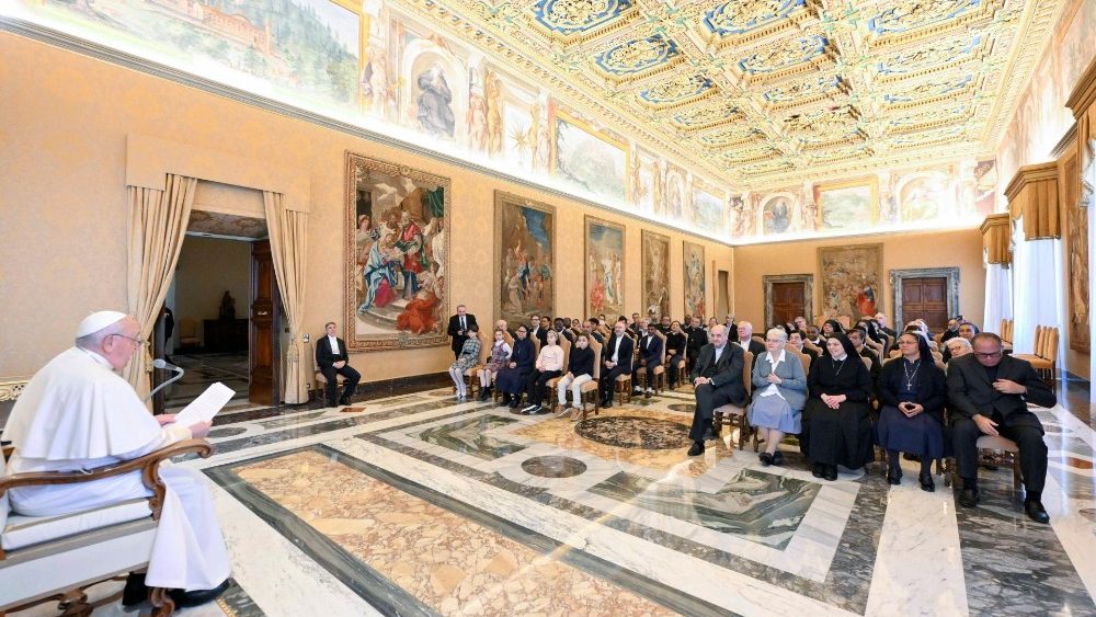 Аўдыенцыя для членаў Каласанскай сям'і