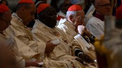 Kardinäle bei einer Heiligen Messe im Petersdom