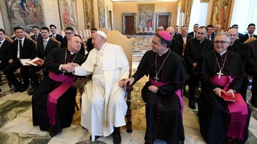 Папа семінарыстам: будзьце сведкамі радасці Евангелля