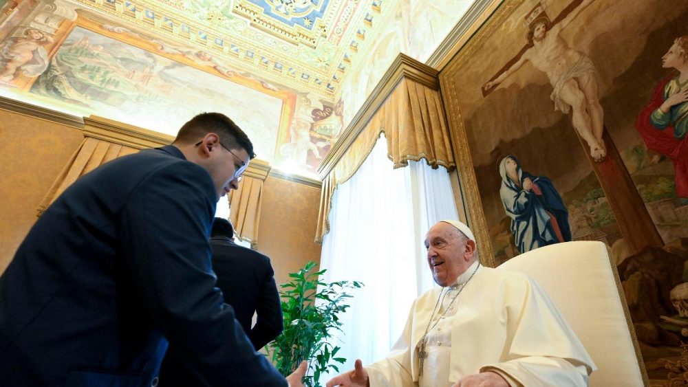 Audiência do Papa Francisco à Comunidade do Seminário Maior Interdiocesano de Santiago de Compostela (Vatican Media)