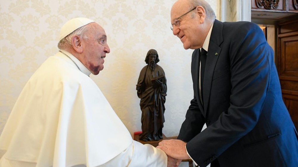 Le Pape François et Najib Mikati