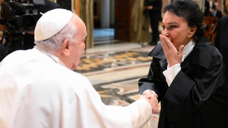 Audiencja dla uczestników światecznego koncertu 