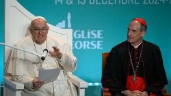 Papst Franziskus bei seiner Rede im Kongresszentrum