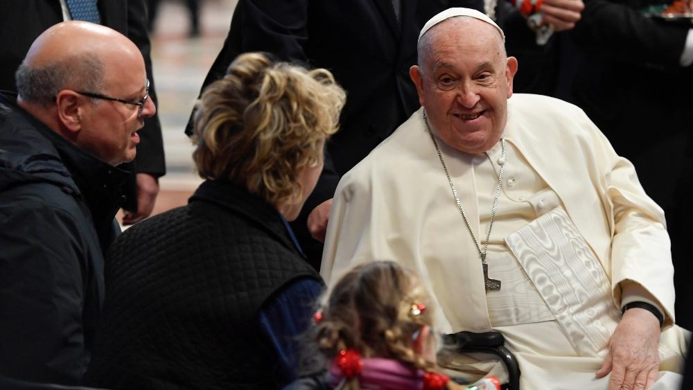 Audiência na Basílica de São Pedro aos peregrinos italianos do Caminho de Santiago de Compostela (Vatican Media)