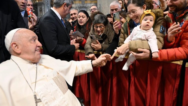 Franziskus bei der Audienz an diesem Donnerstag