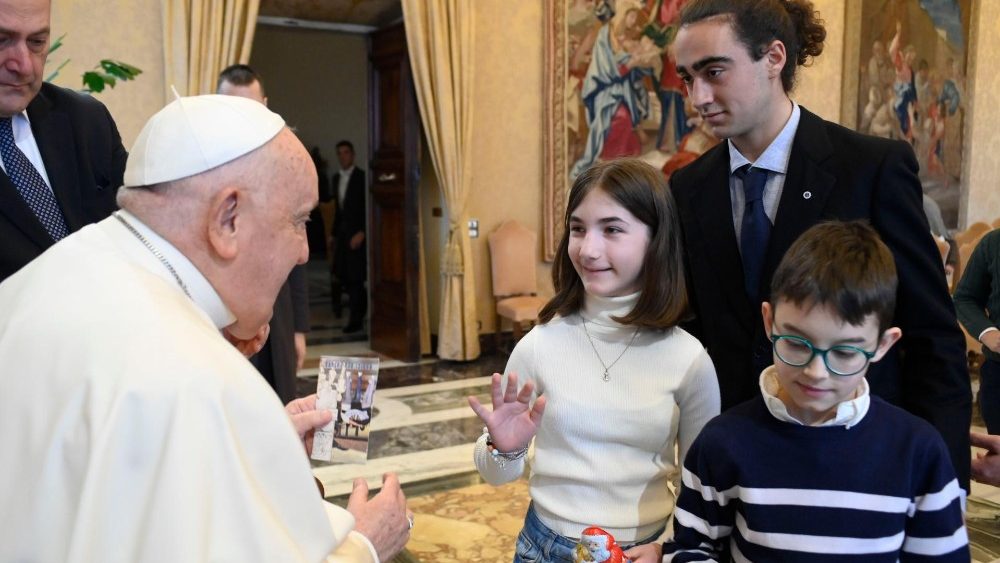 Аўдыенцыя для дзяцей і моладзі з руху "Каталіцкая акцыя“