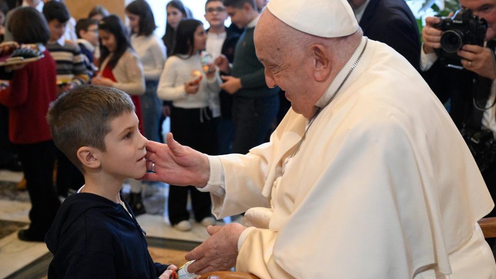 Аўдыенцыя для дзяцей і моладзі з руху "Каталіцкая акцыя“