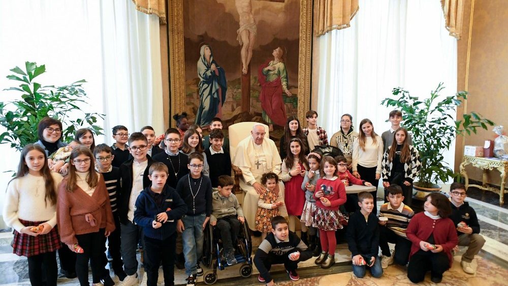 Аўдыенцыя для дзяцей і моладзі з руху "Каталіцкая акцыя“