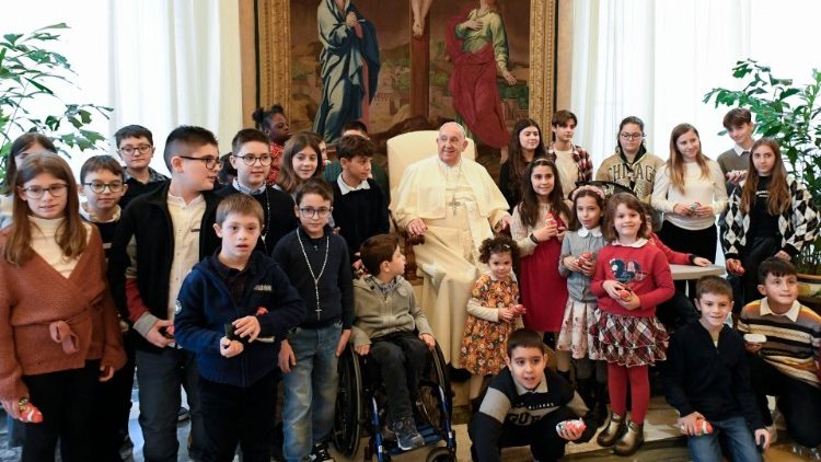 Audience du Pape vendredi 20 décembre, avec l'Action catholique italienne.