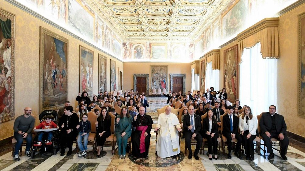 Аўдыенцыя для дзяцей і моладзі з руху "Каталіцкая акцыя“