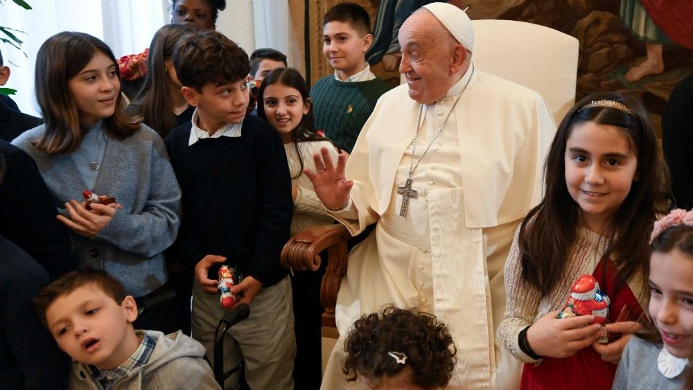 Аўдыенцыя для дзяцей і моладзі з руху "Каталіцкая акцыя“