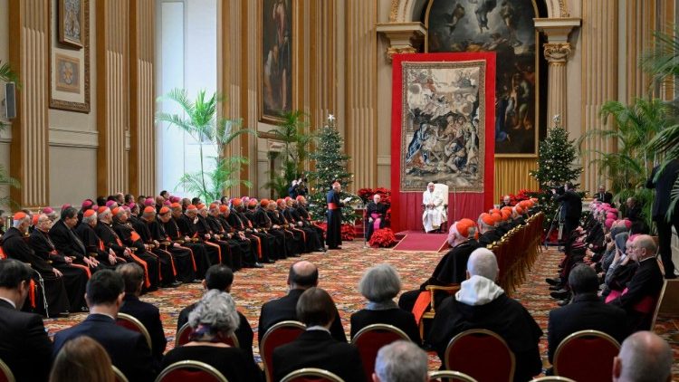 2024.12.21 Życzenia dla Kurii Rzymskiej