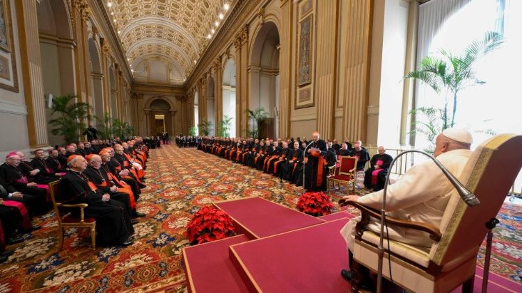 2024.12.21 Spotkanie Papieża z Kurią Rzymską