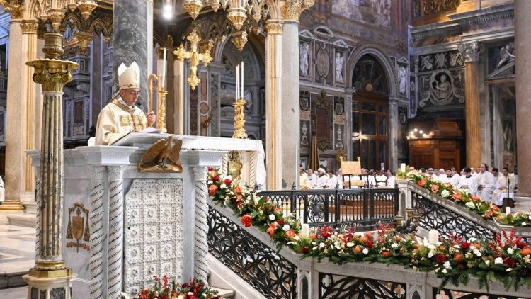 проповед на кардинал Реина в базилика Сан Джовани ин Латерано