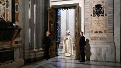 A Santa Maria Maggiore bazilika Szent Kapujának megnyitása ez év január elsején