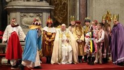 Vissvētākās Jaunavas Marijas Dieva Mātes svētku dievkalpojums Sv. Pētera bazilikā