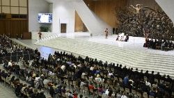 Szentévi audiencia a VI. Pál-teremben