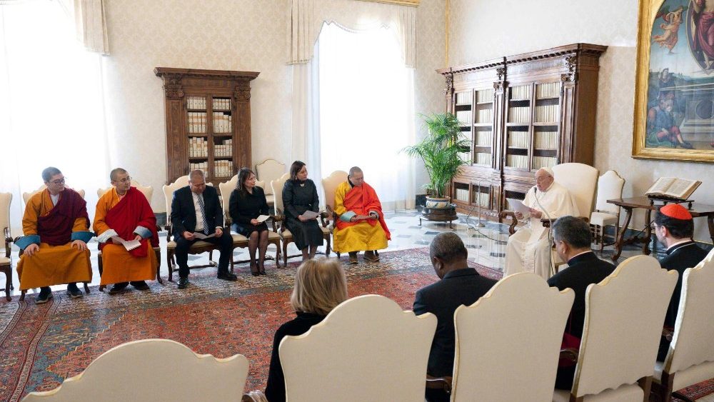 Аўдыенцыя для дэлегацыі будыстаў Манголіі