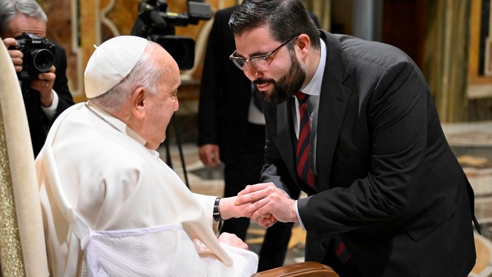 Аўдыенцыя для семінарыстаў з Кордавы (Іспанія)