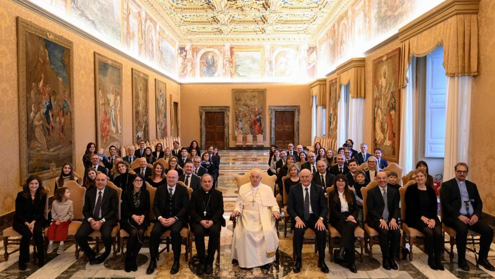 Папская аўдыенцыя для дэлегацыі Каталіцкага фонду Вероны