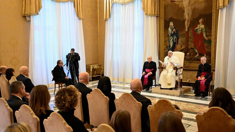 Папская аўдыенцыя для дэлегацыі Каталіцкага фонду Вероны