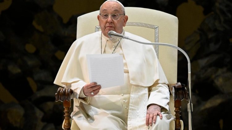 Папа Франциск на общей аудиенции 22 января 2025 г. в Ватикане