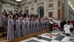 Z vešpier v Bazilike sv. Pavla za hradbami počas Týždňa modlitieb za jednotu kresťanov