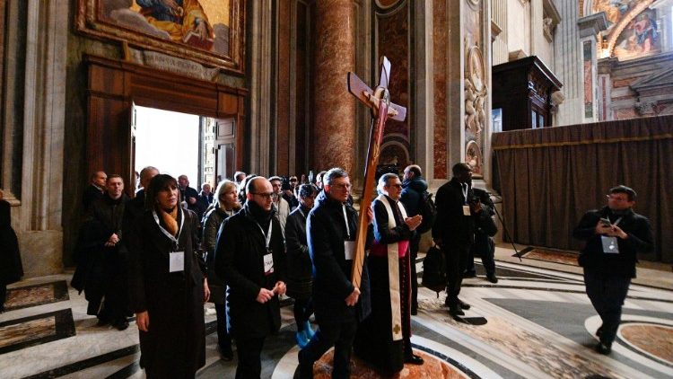 L'ingresso nella Basilica di San Pietro