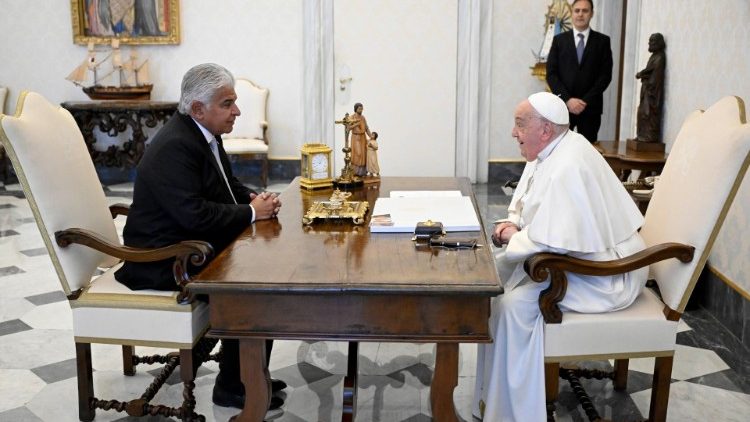 El Papa y el Presidente de Panamá