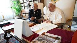 Папата с президента на Хаити