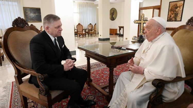 El Papa y el Primer Ministro Robert Fico