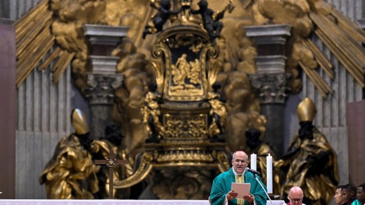 Die Messe zur Heilig-Jahr-Feier der Künstler am 16.2.2025 im Petersdom in Rom