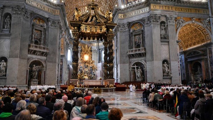 Lietuviai piligrimai Šv. Petro bazilikoje 2025 03 03 