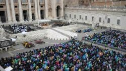 Peregrinación jubilar de Nápoles y otras diócesis italianas, sábado 22 de marzo de 2025. (Vatican Media)