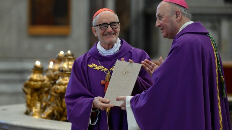 Il cardinale Michael Czerny con il presidente della Conferenza episcopale ceca monsignor Jan Graubner.