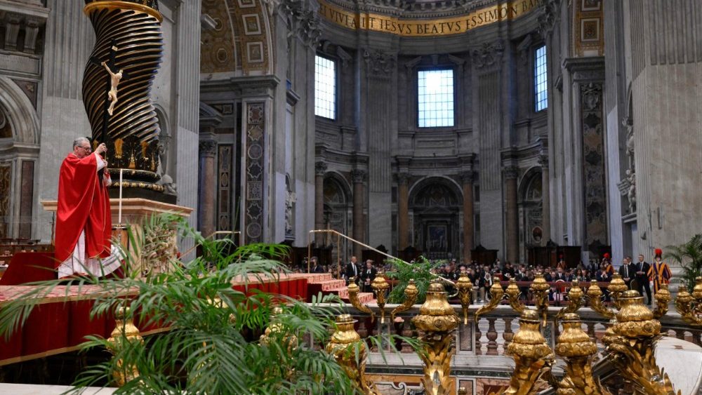 Celebrarea patimii și morții Domnului în bazilica San Pietro