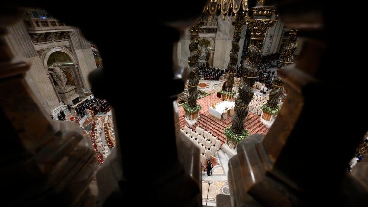 Der Baldachin über dem Grab des Petrus
