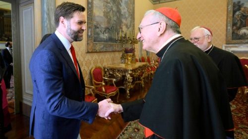US Vice President JD Vance visits Cardinal Parolin in the Vatican