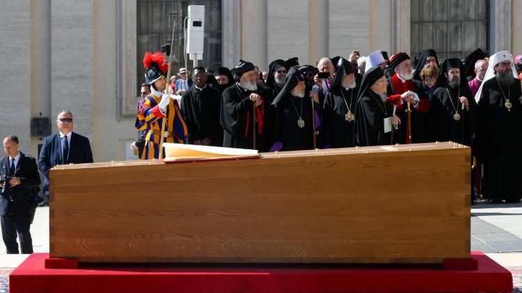 Beim Requiem für Papst Franziskus