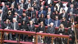 Падчас пахавальнай Імшы Папы Францішка