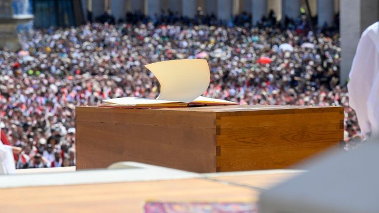 The crowds in St Peter's Square for Pope Francis' funeral