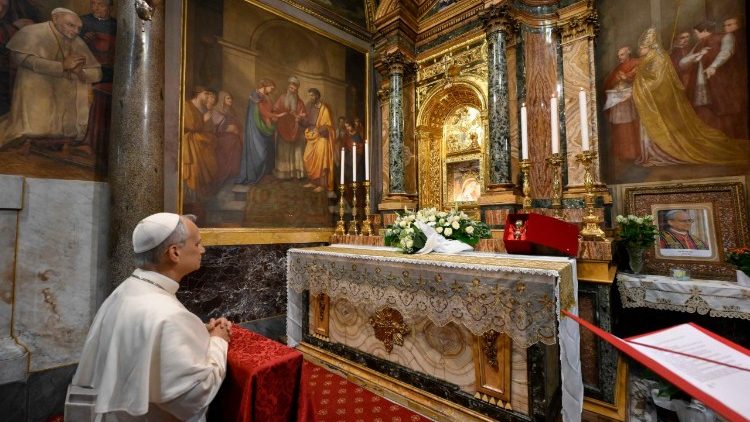 Leon XIV în pelerinaj la sanctuarul Maicii Domnului de la Genazzano (Italia)