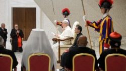 Papež Leon XIV. med jubilejem vzhodnih Cerkva (Vatikan, 14. maj 2025)