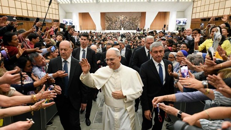 Papa Leão XIV com os participantes do Jubileu das Igrejas Orientais 