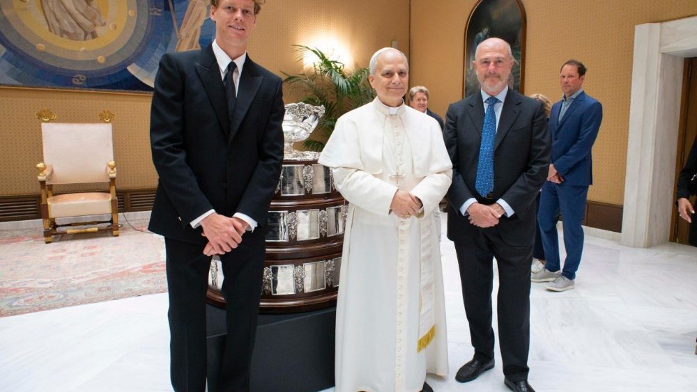 Setkání Lva XIV. s Jannikem Sinnerem